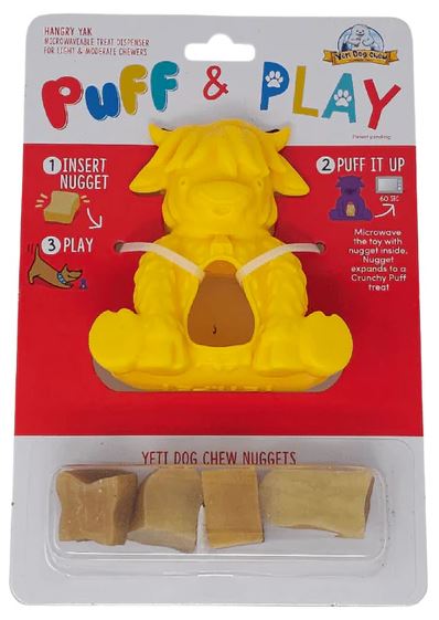 Yeti Pet,Puff & Play, jouet et yak, pour Micro-onde